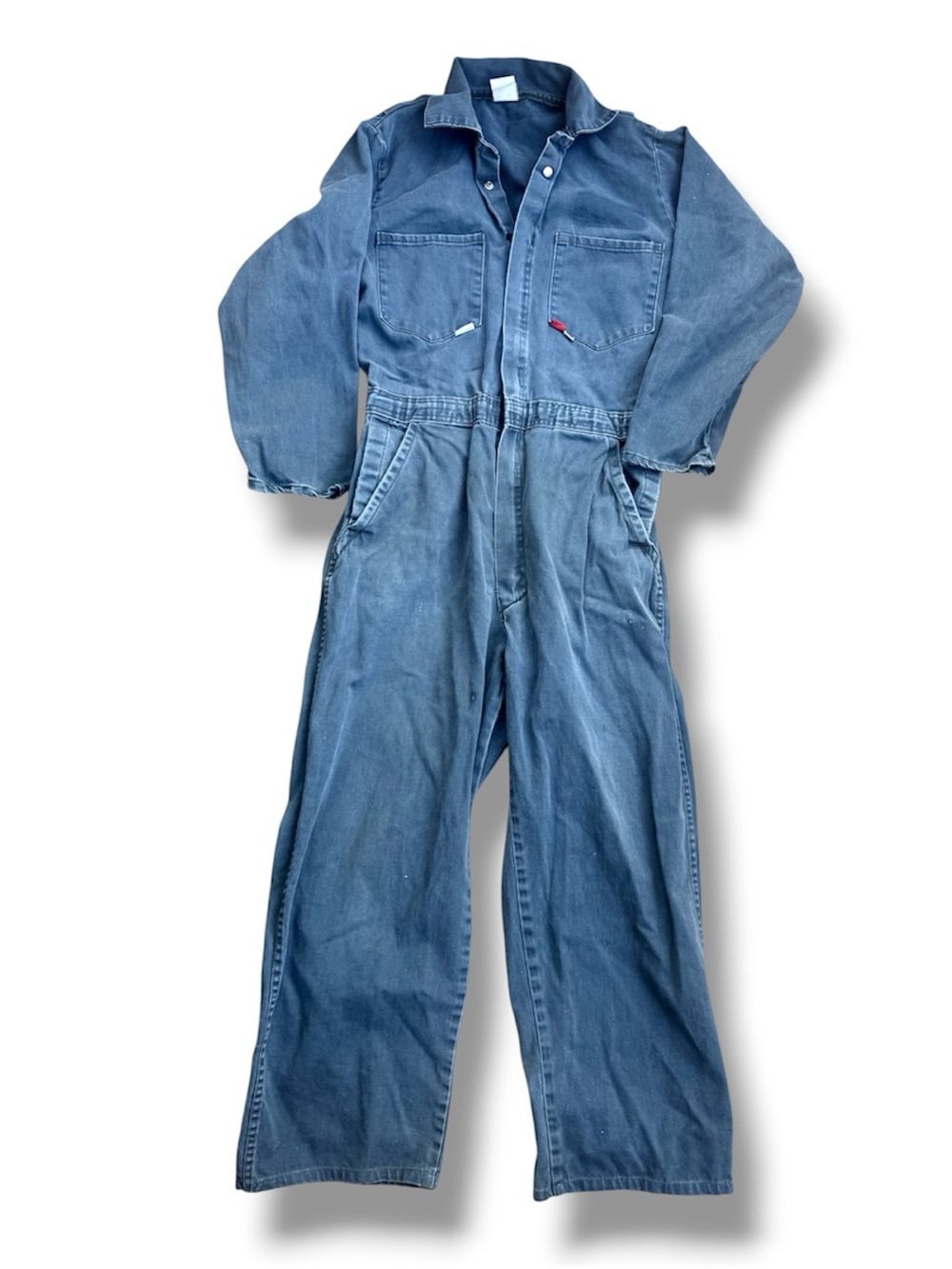 Made in USA WestEx Coveralls Flame Resistant Fabric Blue Denim Industrial VTG